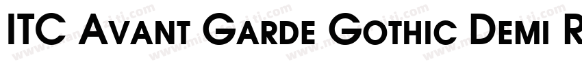 ITC Avant Garde Gothic Demi Regular字体转换